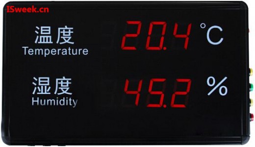 在工廠車間進(jìn)行溫濕度測量的傳感器