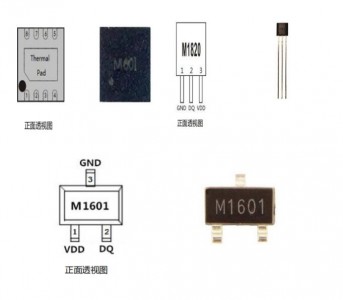 測溫范圍-70~+150℃的M601/1601/1820系列溫度傳感芯片，測溫精度達±0.1℃