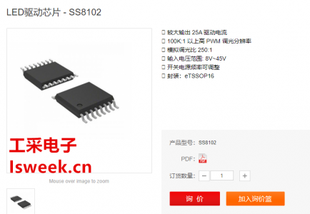 45V同步整流降壓半橋LED驅動控制器-SS8102