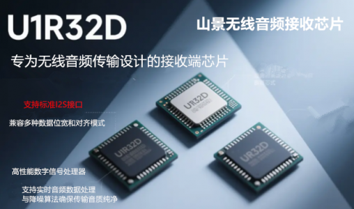 山景U1R32D無(wú)線音頻接收芯片-UHF解決方案